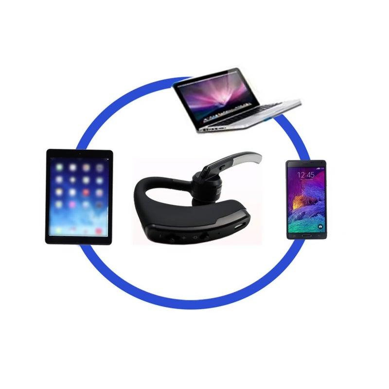 V8S Bluetooth In-Ear Wireless Driving Sports Earphone Black - Image 2