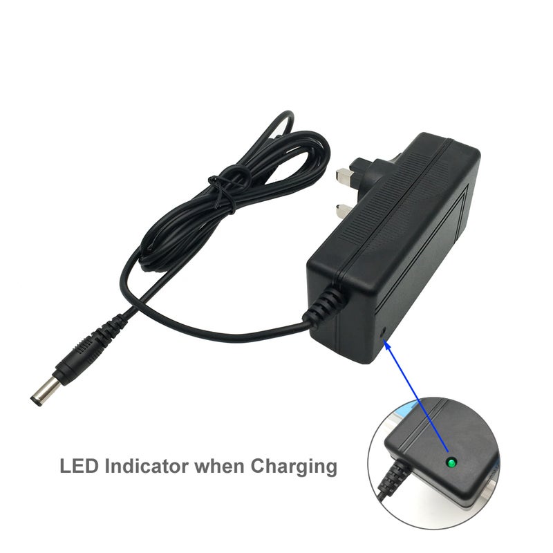 Vacuum Cleaner UK Plug Charger Adapter Black - Image 5