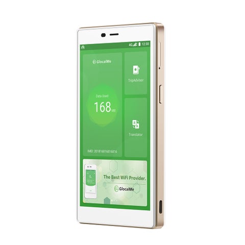 GlocalMe G4 4G WiFi Router HD Screen Fast Network Mobile WiFi Hotspot Free Roaming Power Bank White