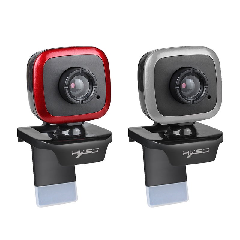 HXSJ - HXSJ A849 USB Web Camera 480P Computer Camera Manual Focus Webcam Black/Silver - Image 1