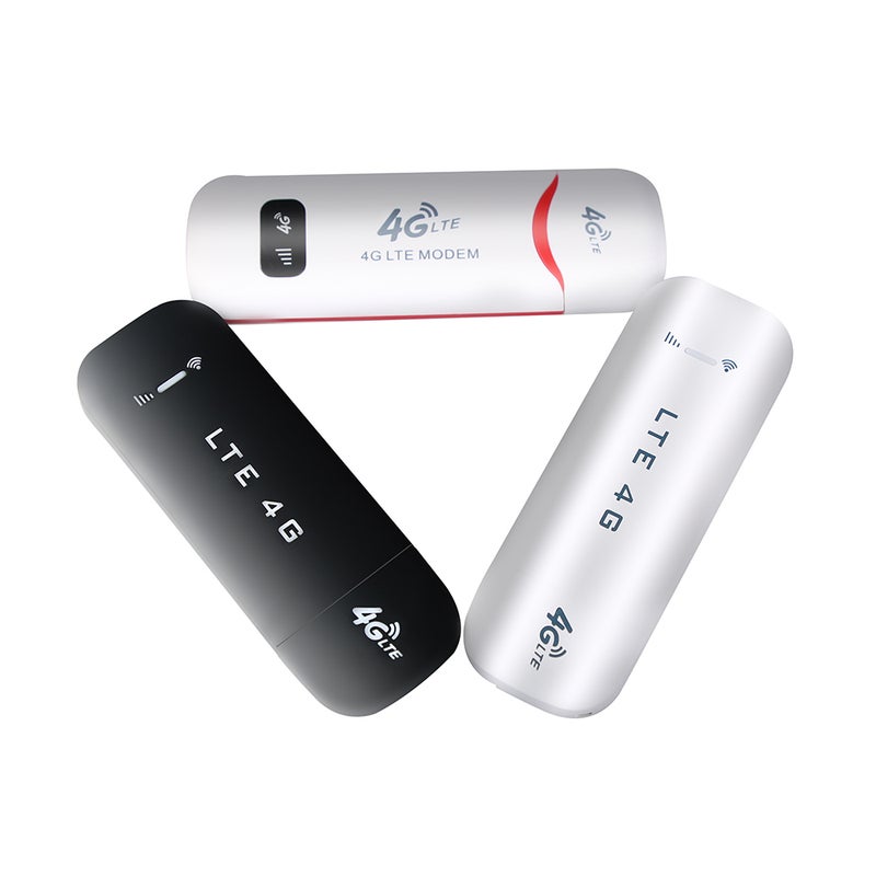 ماركة غير محددة - راوتر مودم QR91F غير مقفول يدعم تقنية 4G LTE ومزود بمنفذ USB وخاصية الواي فاي أبيض/أحمر - Image 1