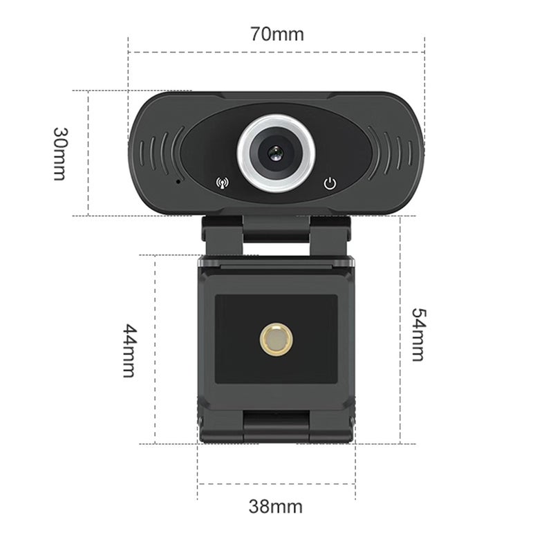 كاميرا ويب عالية الدقة 1080 بكسل مع ميكروفون لأجهزة الكمبيوتر المحمولة وسطح المكتب - Image 5