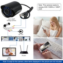 OWSOO 1080P HD AHD Bullet 2.0 MP 3.6mm 24 Array IR LED Night Vision NTSC System Analog CCTV Camera  - Image 2