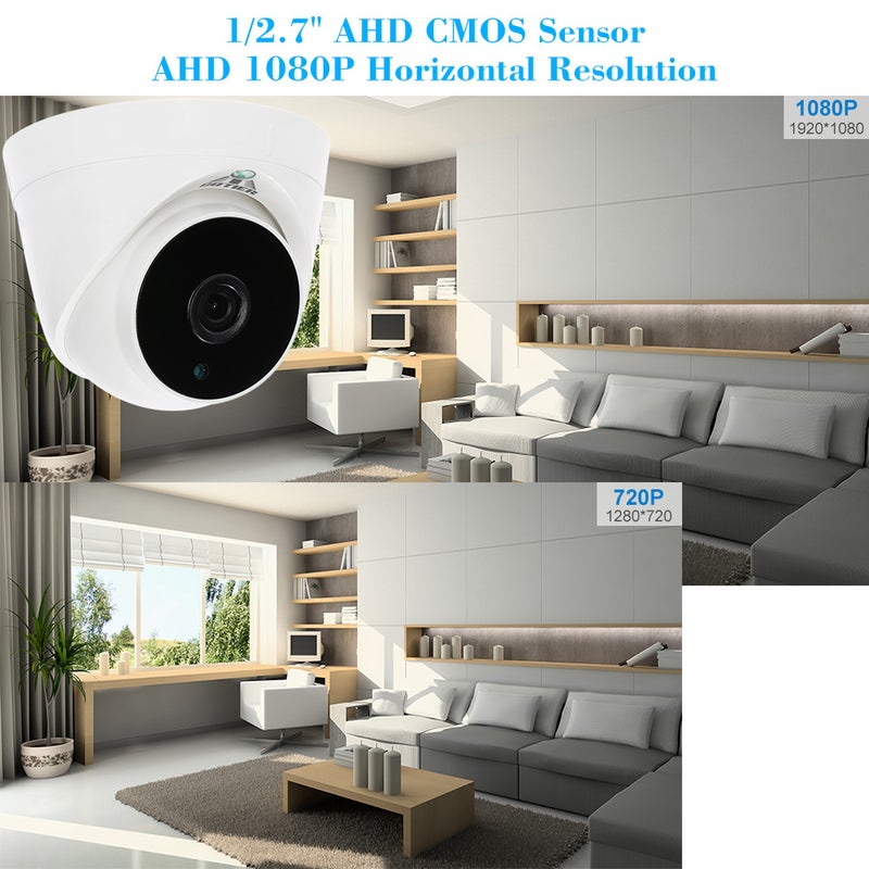 COTIER AHD Dome CCTV Indoor Home Surveillance Camera with PAL System - Image 4