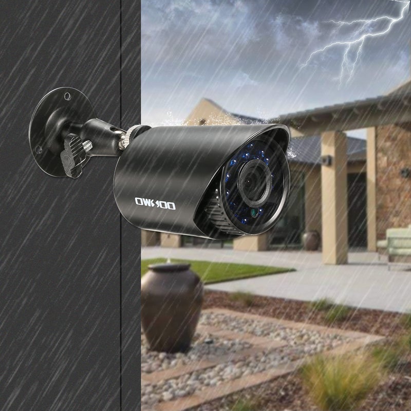 OWSOO - 1080P HD AHD Bullet 2.0 MP 3.6mm 24 Array IR LED Night Vision NTSC System Analog CCTV Camera - Image 1