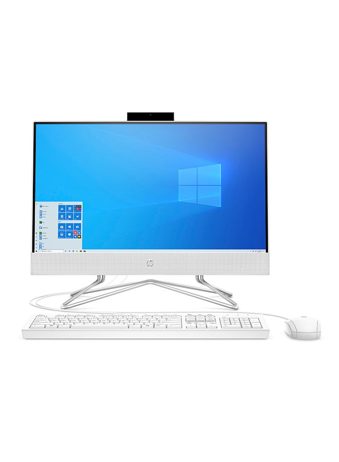 HP جهاز كمبيوتر مكتبي الكل في واحد 22-Df0001ne بشاشة مقاس 22 بوصة ومعالج كور i5 وذاكرة رام 8 جيجابايت ومحرك أقراص صلبة بسعة 1 تيرابايت وبطاقة رسومات إنفيديا جيفورس سعة 2 جيجابايت أبيض - Image 1