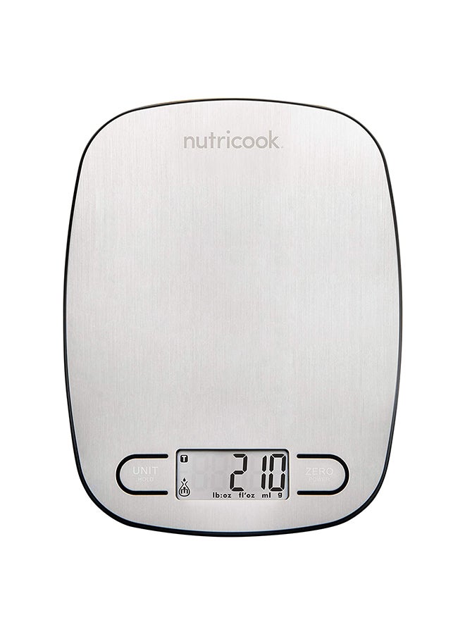 nutricook Stainless Steel Digital Kitchen Scale Eko By Nutribullet Silver - Image 1