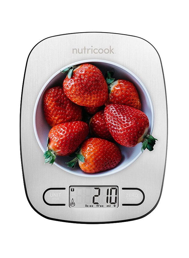 nutricook Stainless Steel Digital Kitchen Scale Eko By Nutribullet Silver - Image 3