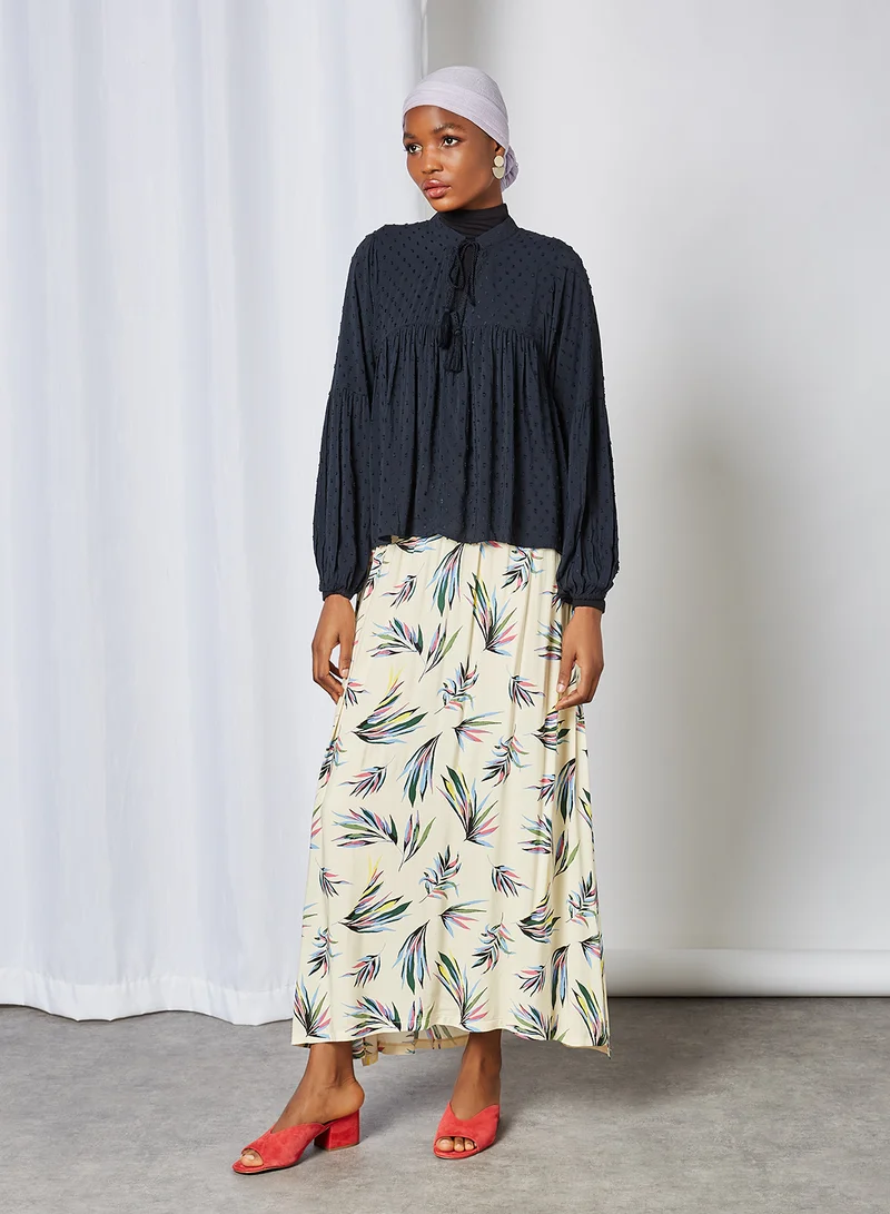 Jacqueline de Yong All Over Print Maxi Skirt