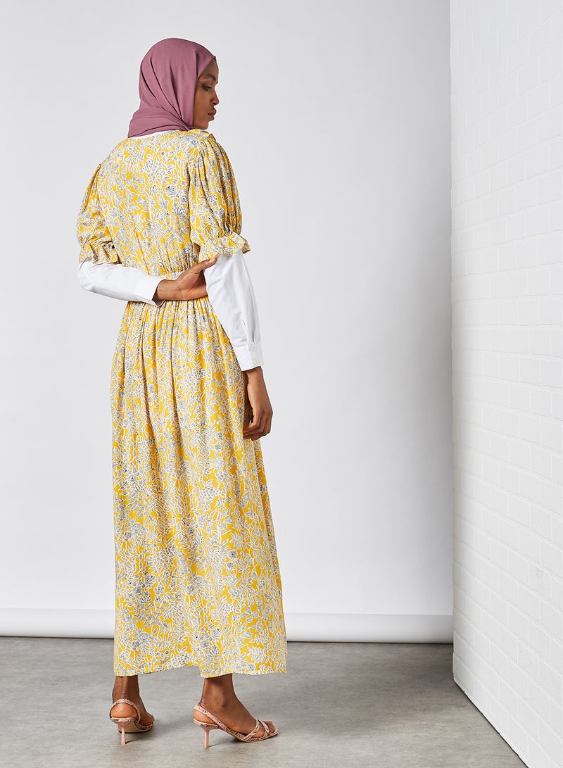 Y.A.S - Lemina Maxi Dress Citrus Lemina Print - Image 1