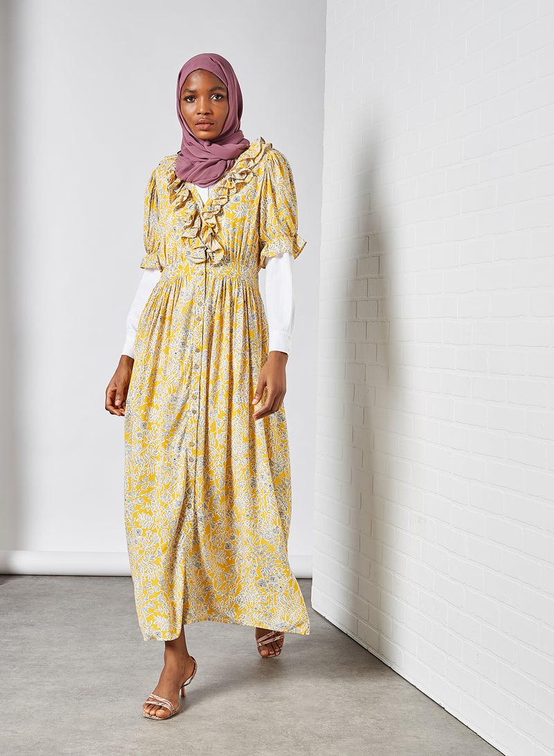 Y.A.S - Lemina Maxi Dress Citrus Lemina Print - Image 1
