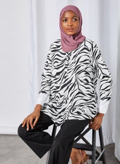 Zebra Stripe Tunic Black Zanzana - v1601533335/N33407319V_1