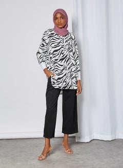 Zebra Stripe Tunic Black Zanzana - v1601533335/N33407319V_2