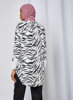 Zebra Stripe Tunic Black Zanzana - v1601533335/N33407319V_3