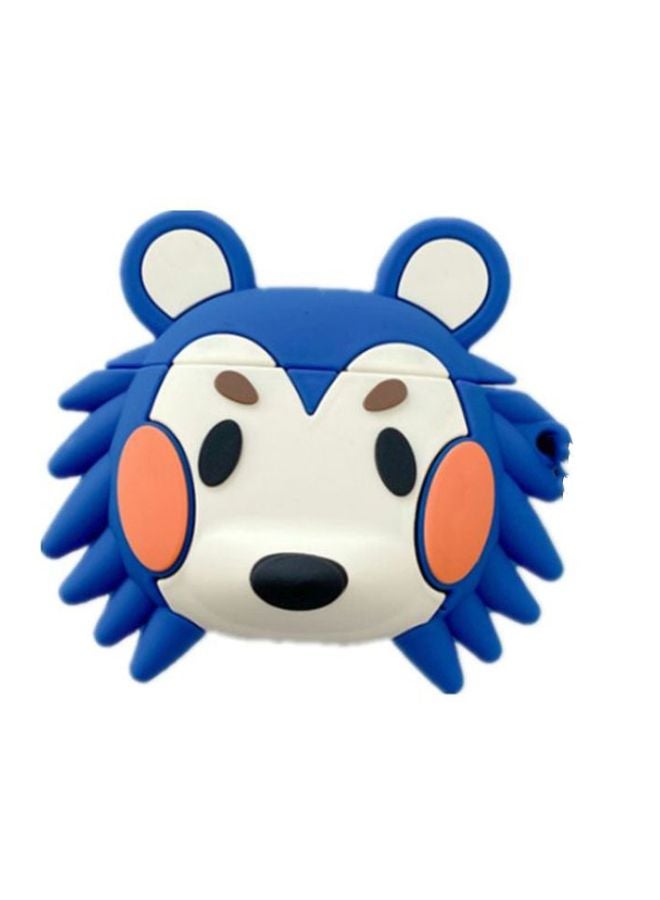 بيوينتي علبة حماية واقية مزودة بحلقة قفل لسماعات آيربودز 1/2 برو من أبل أزرق/أبيض/وردي - Image 4