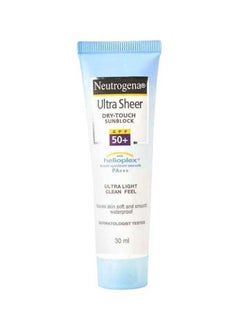 Neutrogena Ultra Sheer Dry-Touch Sunblock SPF 50+ 30ml  - Image 1