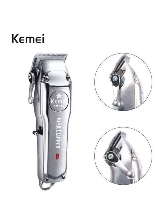Kemei Electric Cordless Hair Trimmer Silver - Image 2