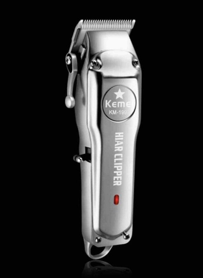 Kemei Electric Cordless Hair Trimmer Silver - Image 5