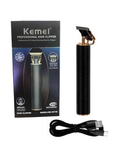 Kemei Professional Oil Head Carving Electric Hair Clipper Black  - Image 1
