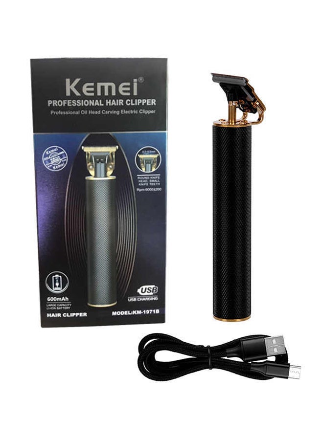 Kemei Professional Oil Head Carving Electric Hair Clipper Black  - Image 1
