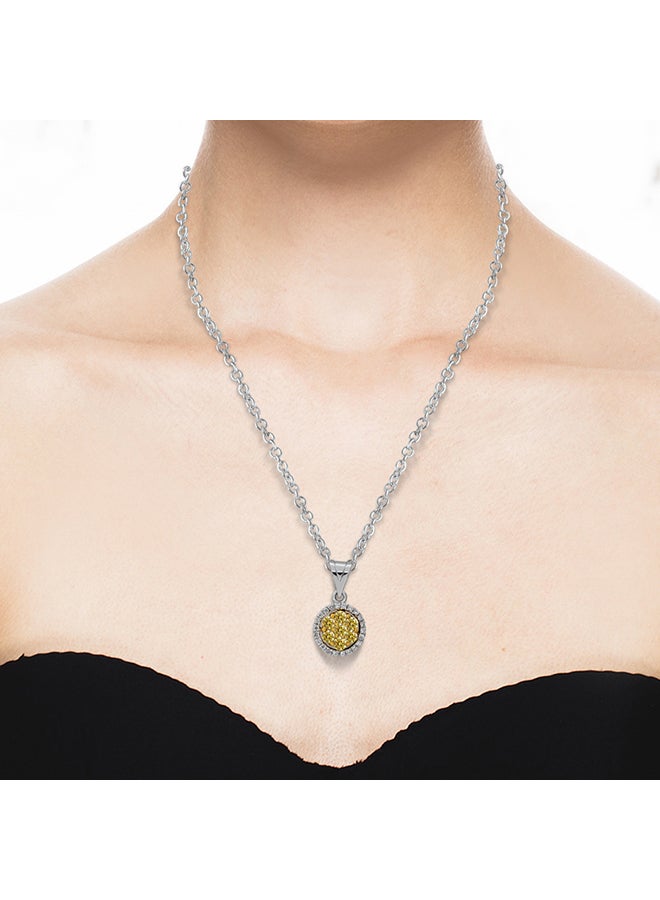 STARGEMS - 18 Karat White Gold And Diamond Floral Pendant - Image 1