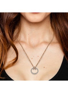 STARGEMS 18 Karat Rose Gold Diamond Floral Drop Style Pendant Rose Gold  - Image 2