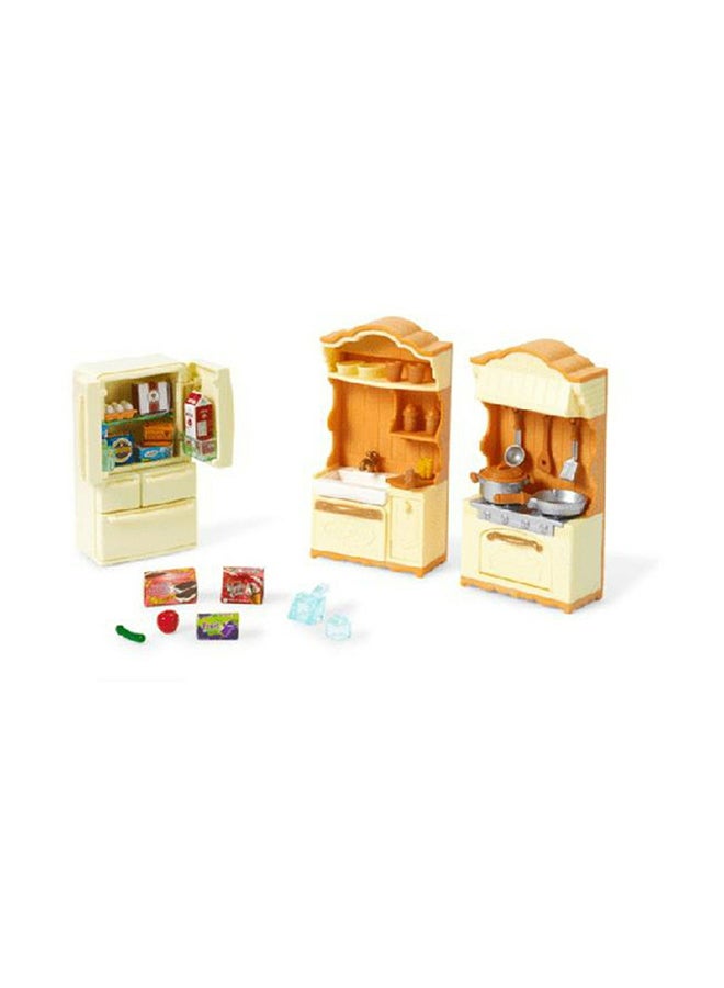 Epoch 35-Piece Sylvanian Families Kitchen Play Set - Image 1