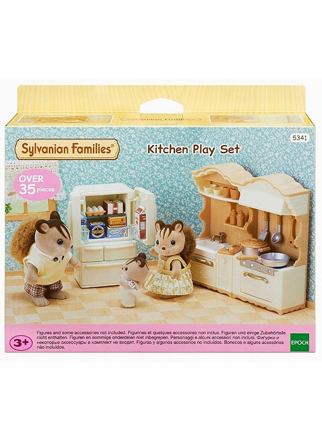 Epoch 35-Piece Sylvanian Families Kitchen Play Set - Image 2