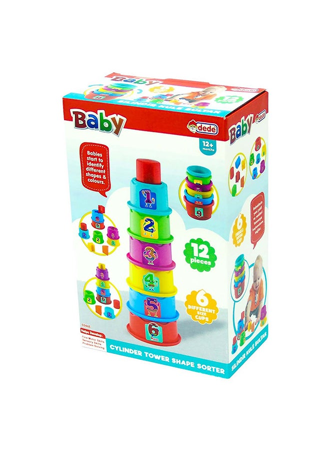 dede Cylinder Tower Shape Sorter  - Image 2