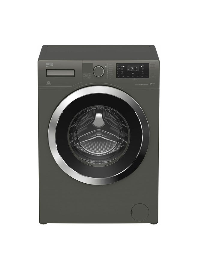 Digital Front Loading Electric Washing Machine WTV8612XMCI , WTV 8612 XMCI2 Grey/Silver/Black