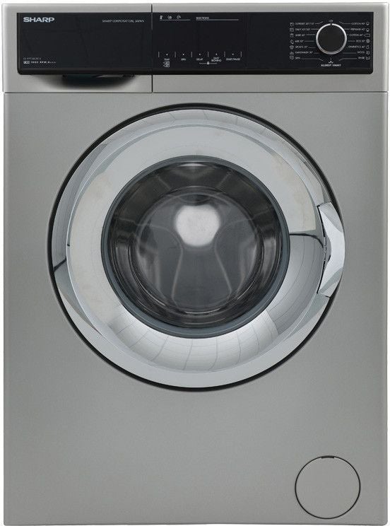 SHARP Full Automatic Front Loading Washing Machine 7Kg ES-FP710CXE-S Silver/Black  - Image 2