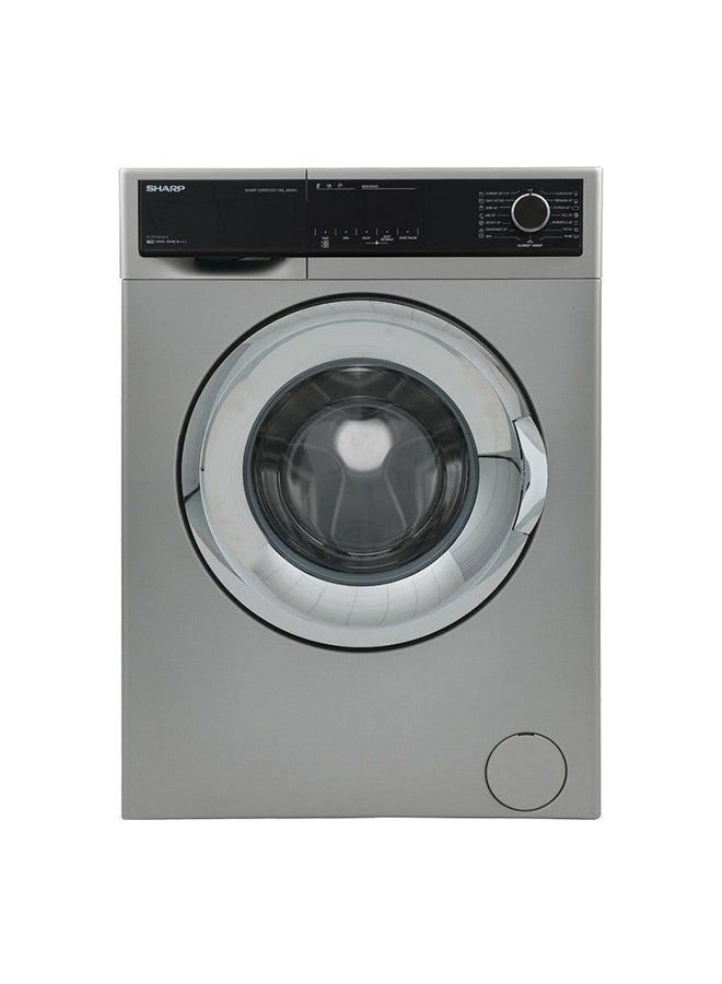 SHARP Full Automatic Front Loading Washing Machine 7Kg ES-FP710CXE-S Silver/Black  - Image 1