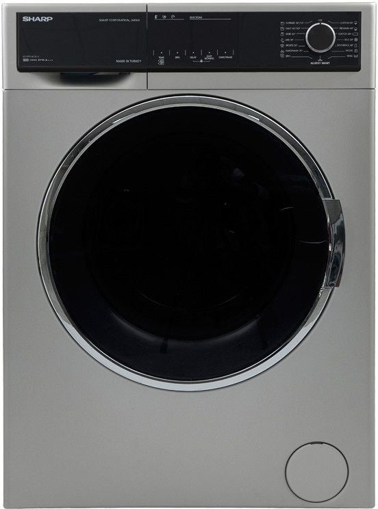 SHARP Full Automatic Front Loading Washing Machine 9Kg ES-FP914CXE-S Silver/Black  - Image 2