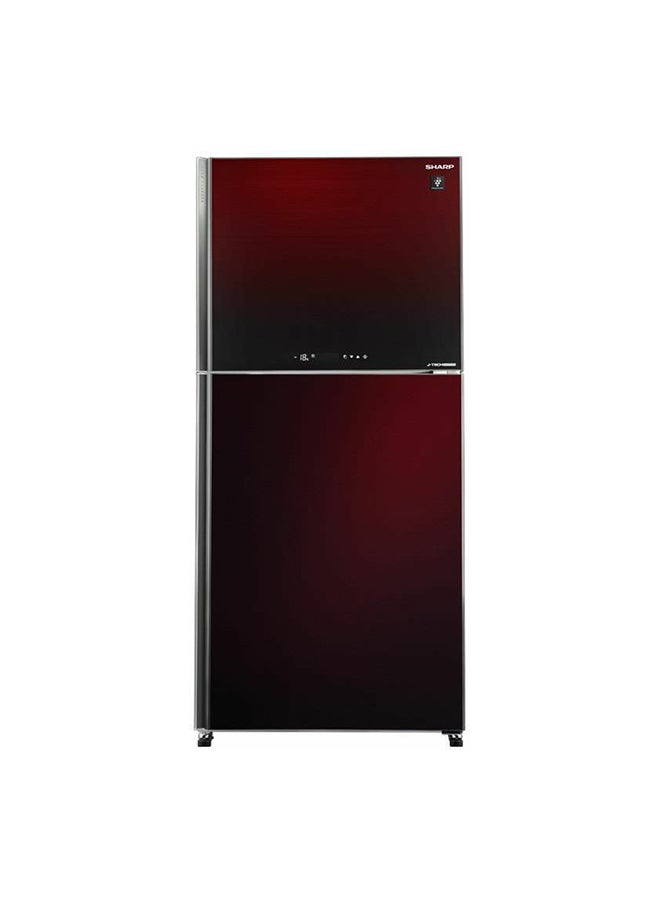 SHARP Digital Inverter No Frost 2 Glass Doors Refrigerator 538 Liter SJ-GV69G-RD Red  - Image 1