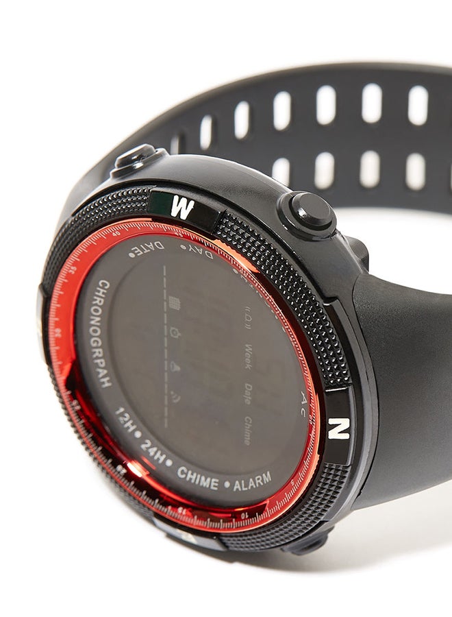 AC SPORTS Round Resin Digital Wrist Watch - 40 mm - Black  - Image 2