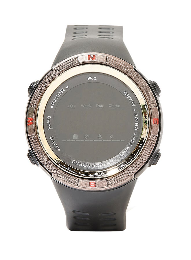AC SPORTS Round Resin Digital Wrist Watch - 40 mm - Black  - Image 1