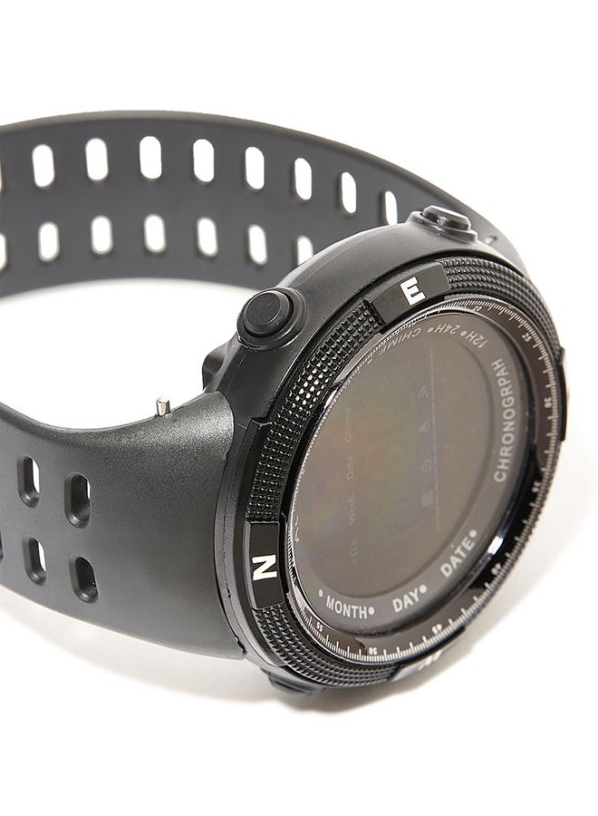 AC SPORTS Round Resin Digital Wrist Watch - 40 mm - Black  - Image 3