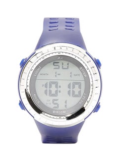 Round Resin Digital Wrist Watch - 40 mm - Blue