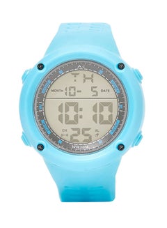 Round Resin Digital Wrist Watch - 40 mm - Sky Blue