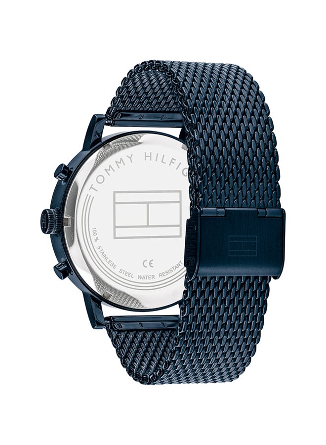 TOMMY HILFIGER Men's Evan Round Shape Stainless Steel Analog Wrist Watch 44 mm - Blue - 1710397 - Image 4