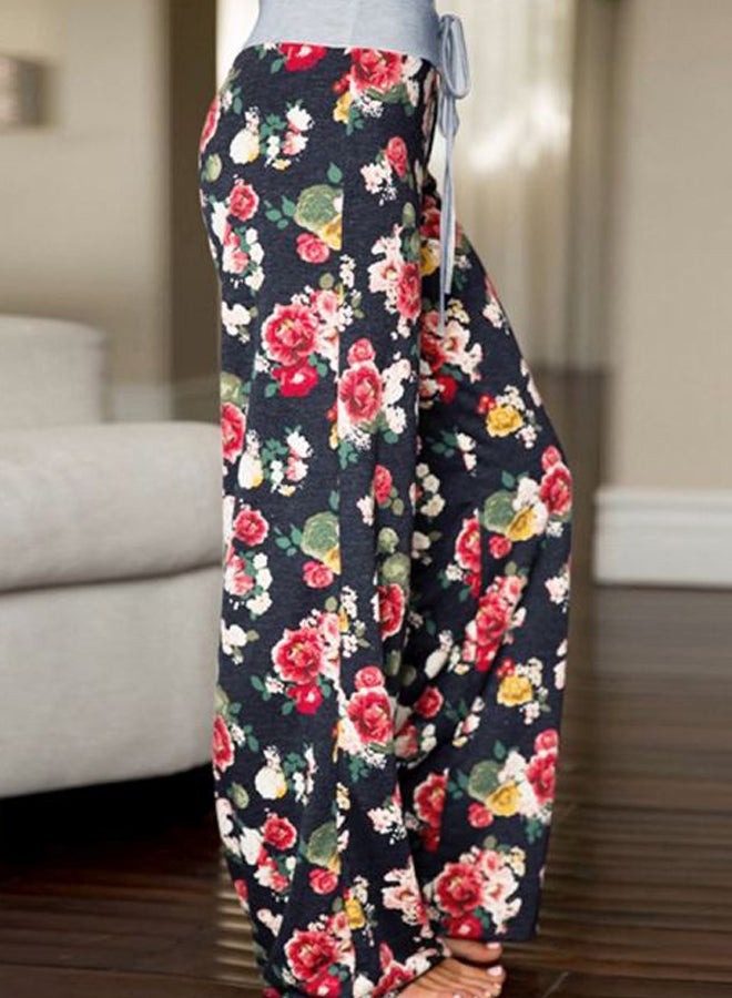 Generic Floral Printed Pants Black/Red/Green  - Image 5