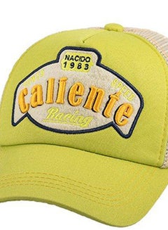 Racing Embroidered Cap Green/Beige/Yellow - v1601539973/N38458164V_3