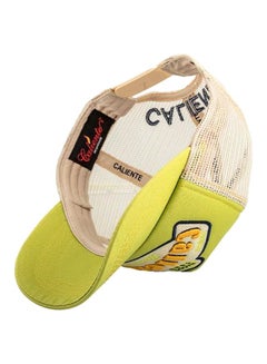 Racing Embroidered Cap Green/Beige/Yellow - v1601539973/N38458164V_4