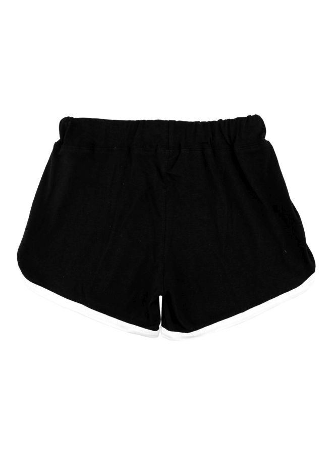 Mid Rise Shorts Black/White - Image 2