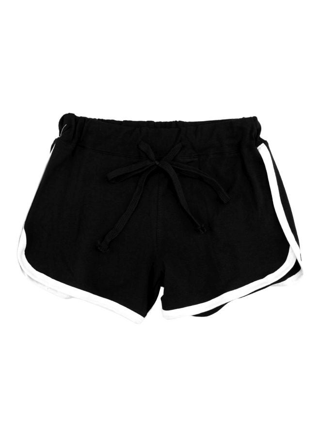 Mid Rise Shorts Black/White - Image 1
