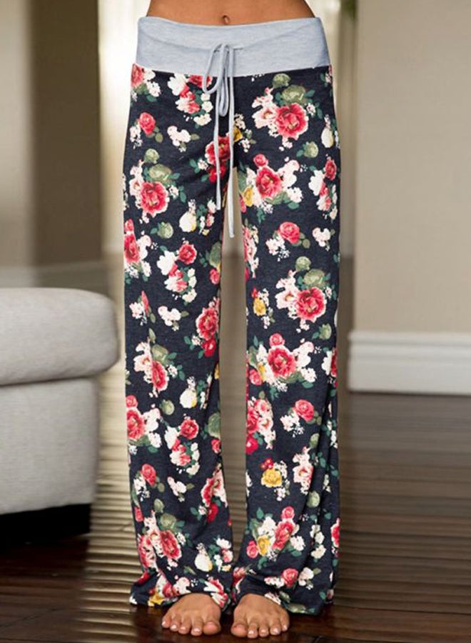 Generic Floral Printed Pants Black/Red/Green  - Image 4