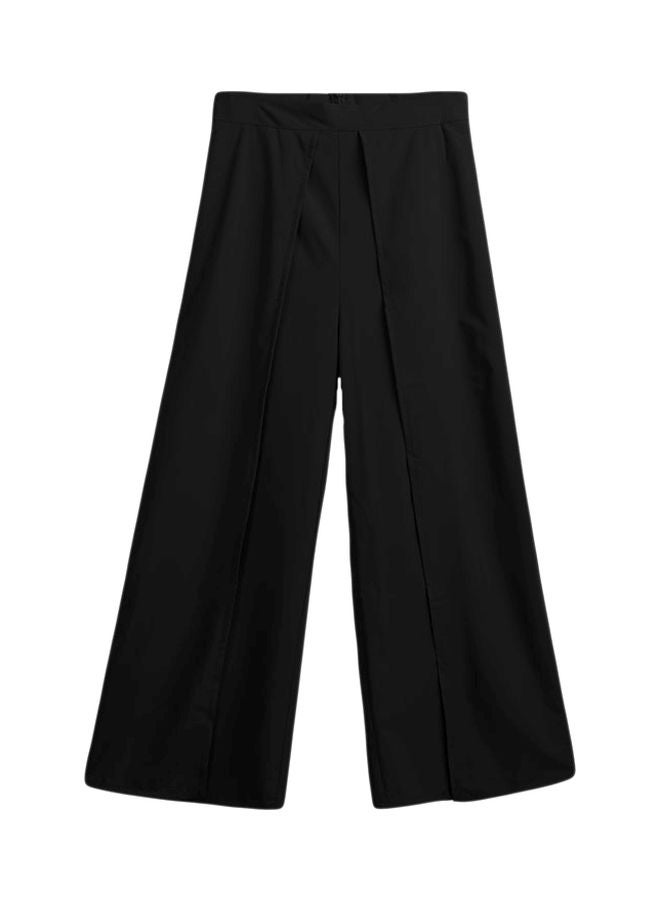 Pleated Wide Leg Pants Black  - Image 1