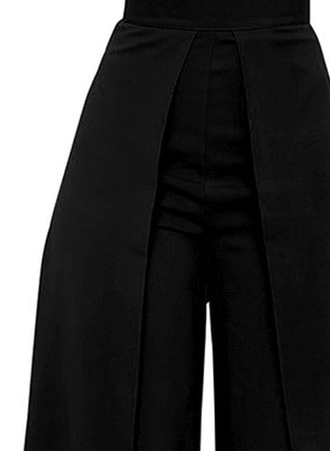 Pleated Wide Leg Pants Black  - Image 3