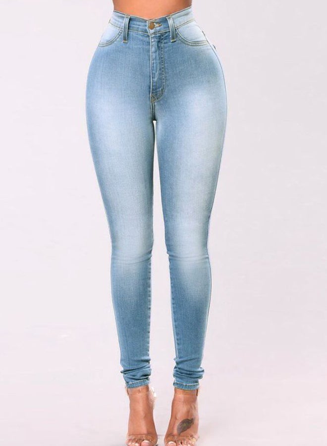 High Waist Jeans Blue - Image 5