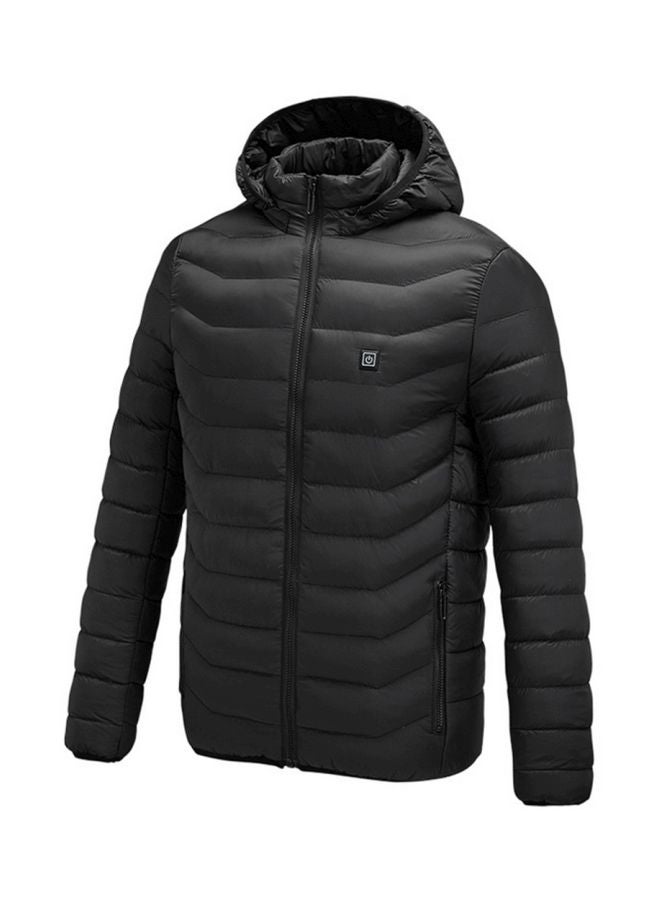 Long Sleeves Heated Jacket Black  - Image 4